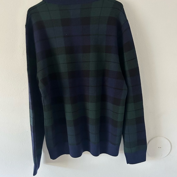 NWOT Polo Ralph Lauren Plaid Washable Wool Sweater - Picture 7 of 9